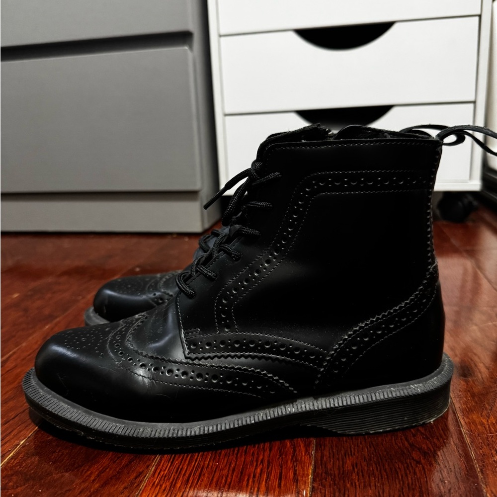 Dr. Martens Black Wingtip boots